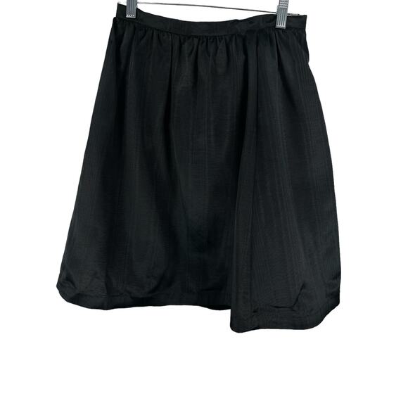 Vintage Jane Metallic A-Line Black Bow Embellished Skirt 6 - Picture 5 of 6